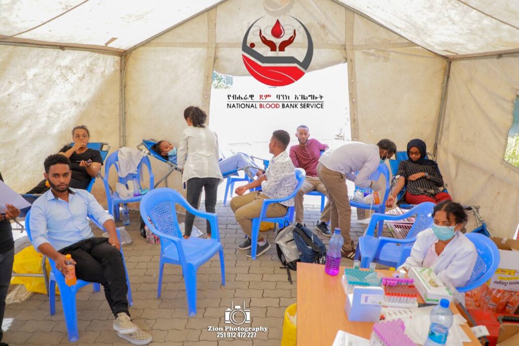 UNITY STUDENTS AND STAFFS DONATING BLOOD at Unity University