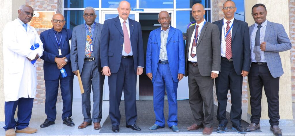 A VISIT FORM AMBASSADOR OF CUBA TO ETHIOPIA. H.E. JORGE LEFEBRE TO UNITY UNIVERSITY